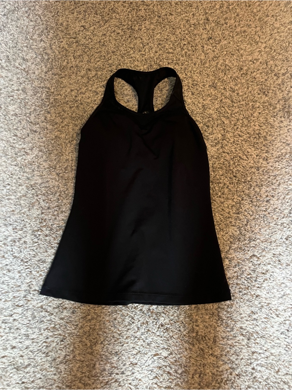 Women’s Black Racerback Top with built in bra